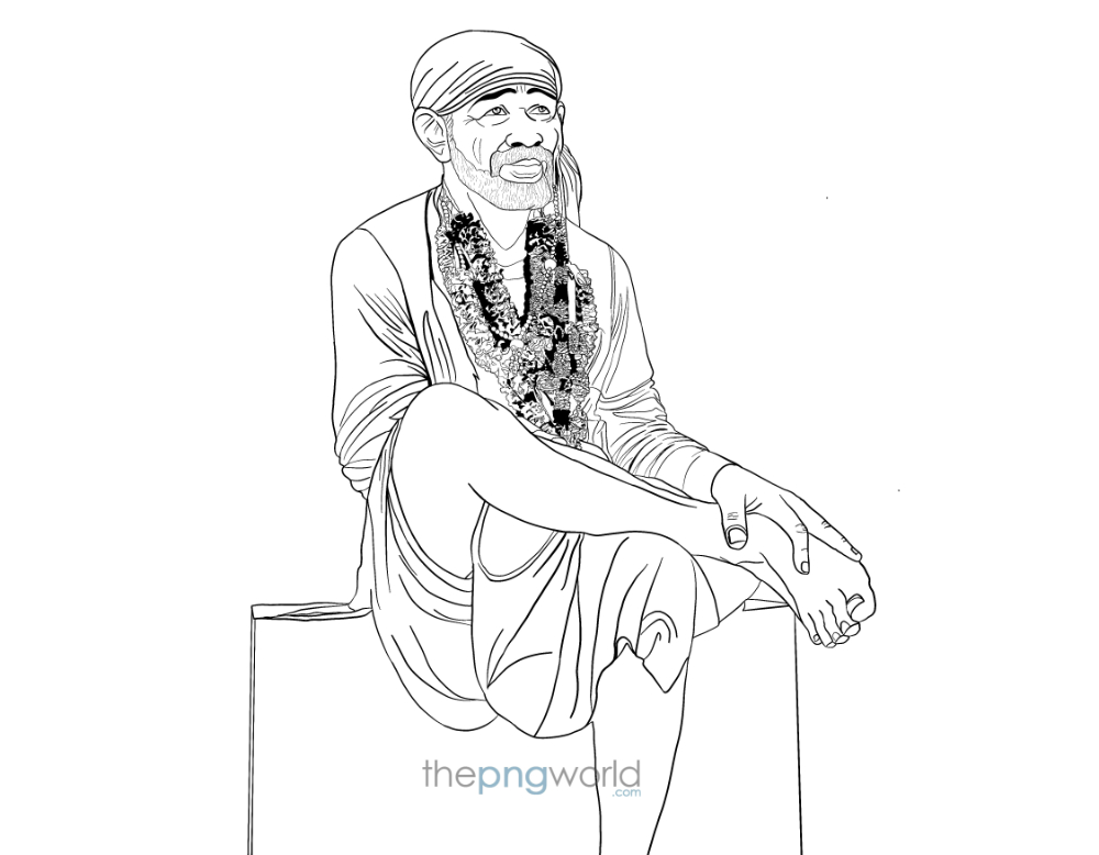 Sai Baba drawing Image In PNG Sai Baba,sai,Images,photos,hd,shirdi,download,morning,good,ful,original,real,black,lord,new,free,blessing,png,dp,god,gallery,best,big size